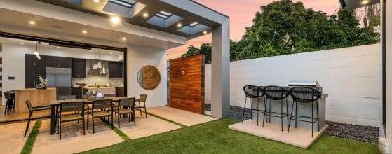 Luxury outdoor living and landscape design project in Southern Oregon