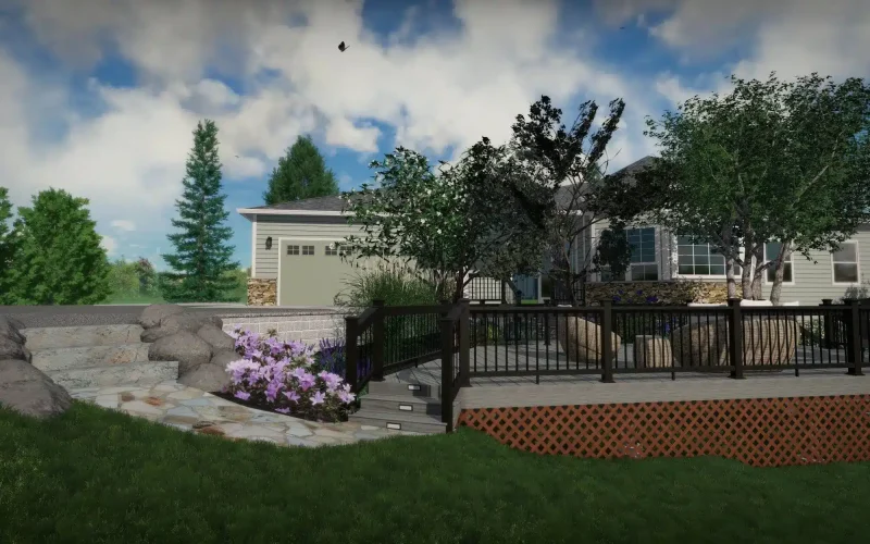 landscape designs as 3d renderings